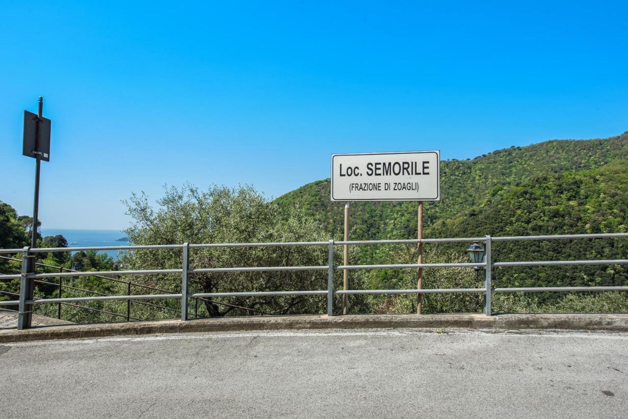 Tavernetta in campagna Zoagli Esterno foto